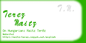 terez maitz business card